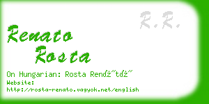 renato rosta business card